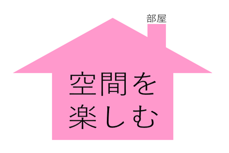 空間を楽しむ